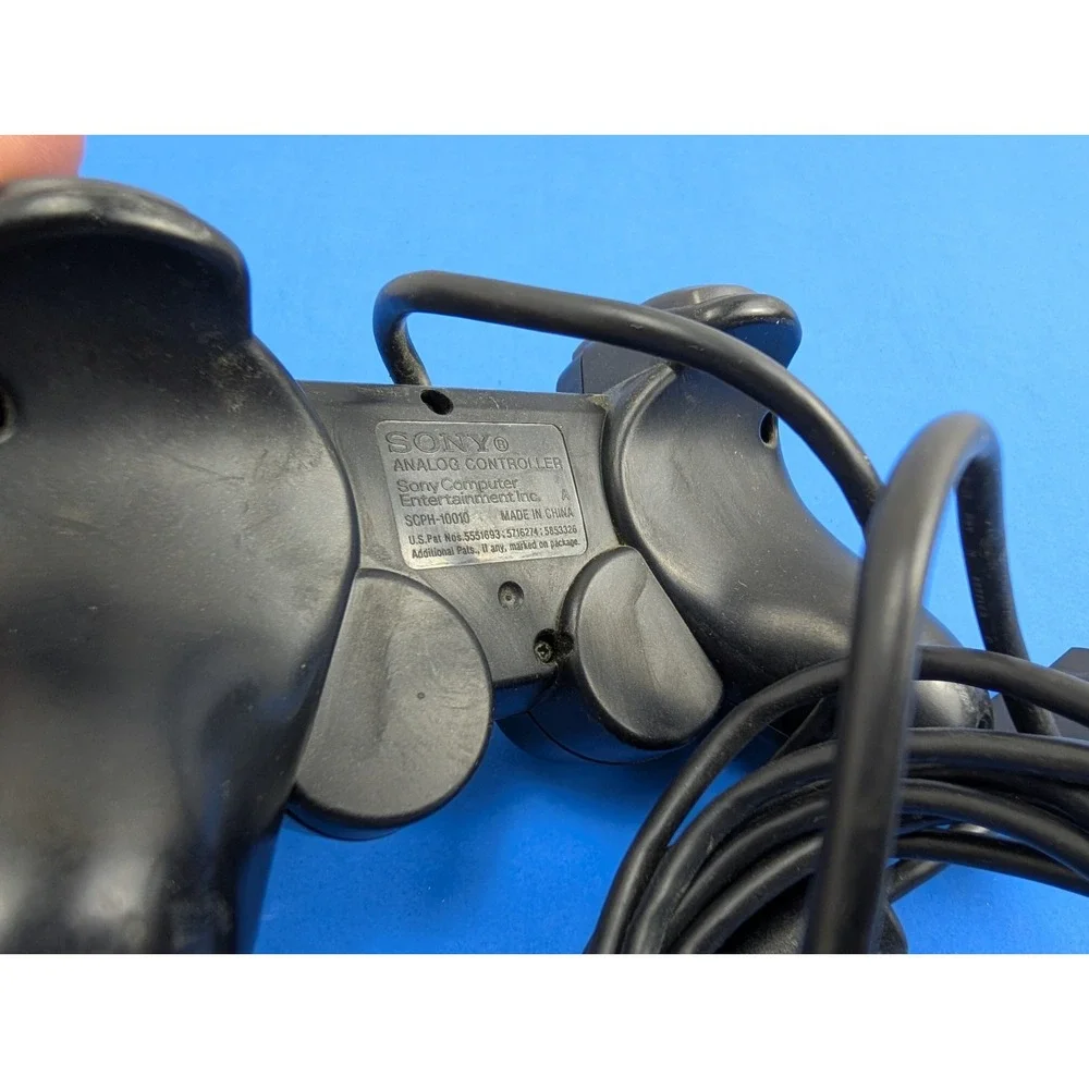 Sony PS2 BLACK Wired Controller OEM DualShock PlayStation 2 AUTHENTIC